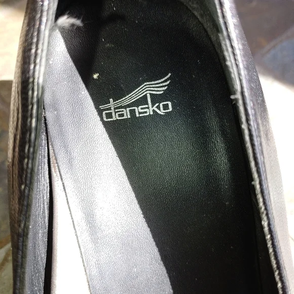 DANSKO BLACK LEATHER MARY JANE SHOES ~ SIZE 12 - Picture 4 of 7